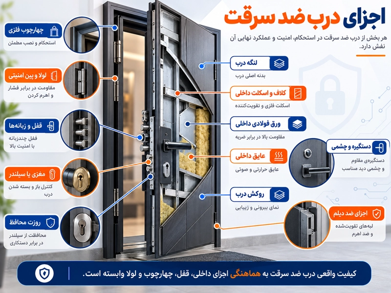 اجزای درب ضدسرقت
